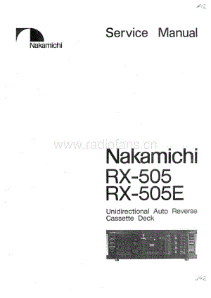 Nakamichi RX505维修手册电路原理图.pdf