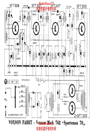 Voxson 762 Sportsman 70 电路原理图.pdf