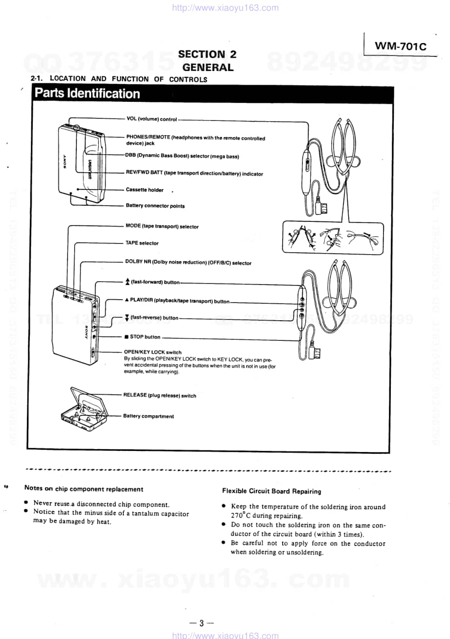 sony wm701c电路原理图 .pdf_第3页