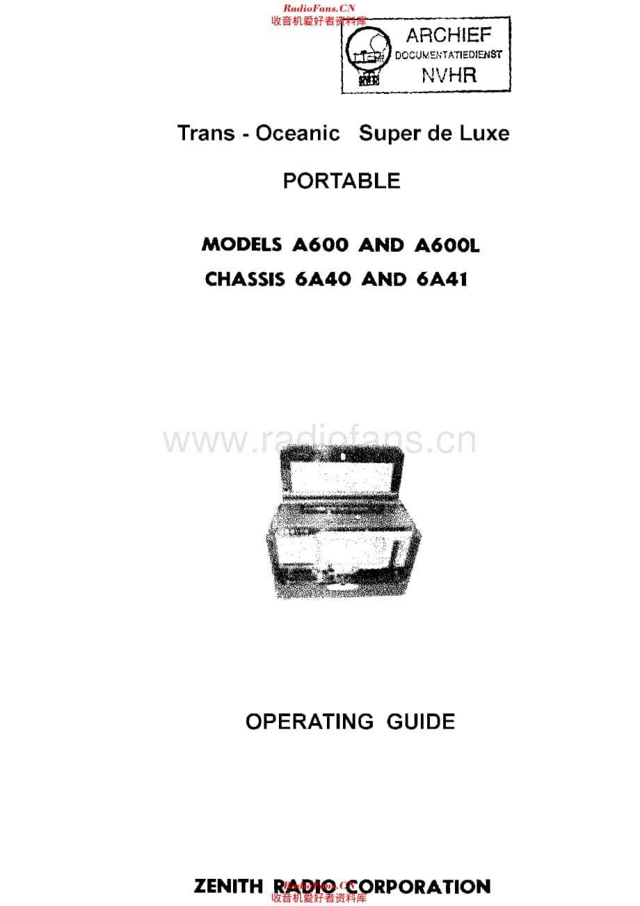 Zenith A600_usr 电路原理图.pdf_第1页