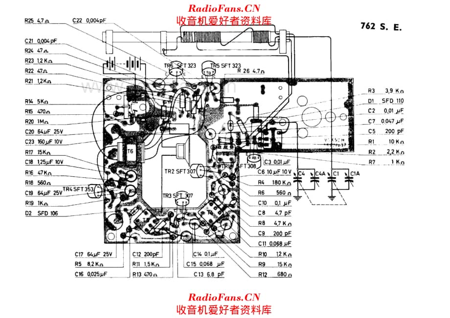 Voxson 762SE PCB layout 电路原理图.pdf_第1页