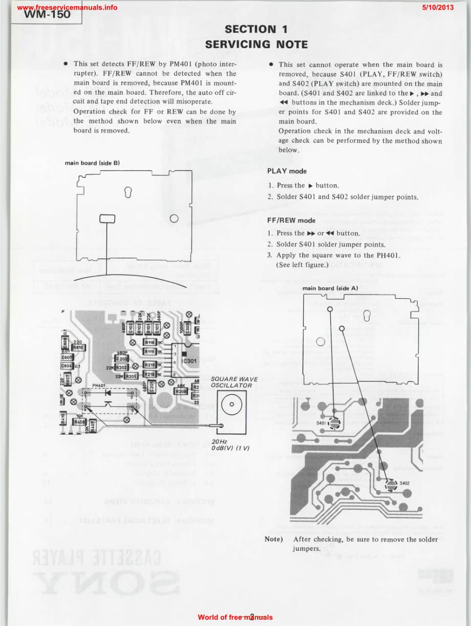 SONYwm-150电路原理图 .pdf_第2页