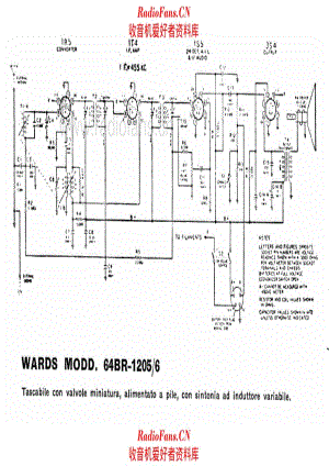 Wards 64BR-1205 1206 电路原理图.pdf