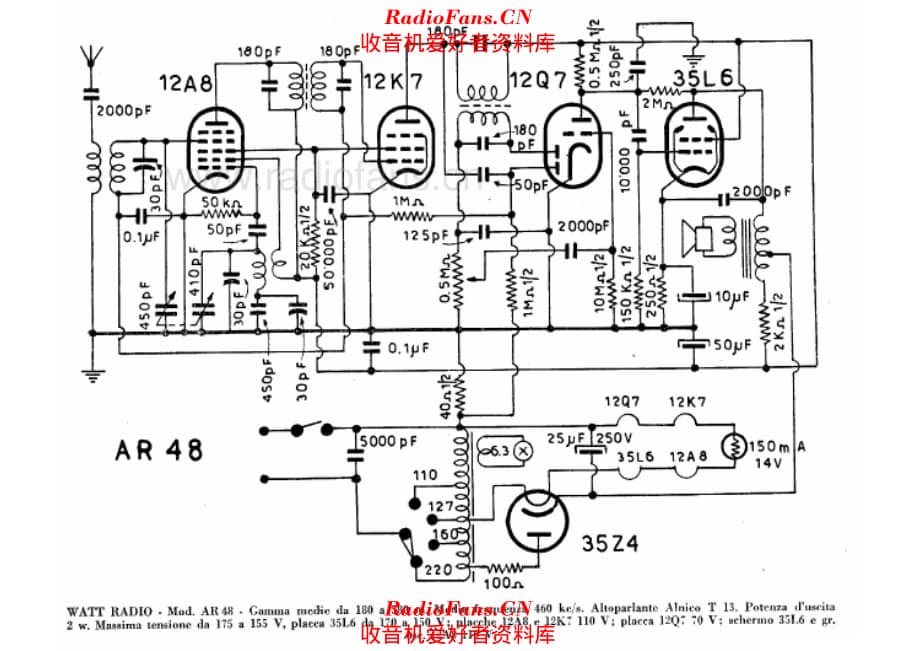 Watt Radio AR48 电路原理图.pdf_第1页