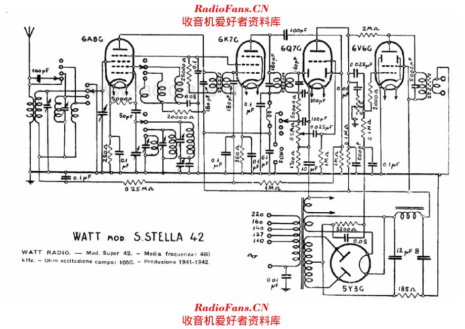 Watt Radio Super Stella 42 电路原理图.pdf_第1页