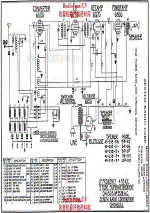 Zenith - 5R312 - 5R316 - 5R317 - 5R337 - 5R303 电路原理图.pdf