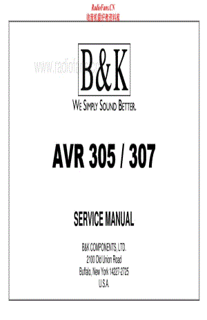 B&K-AVR305-avr-sm维修电路原理图.pdf