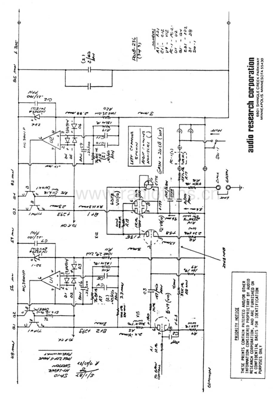 AudioResearch-SP10-pre-sch维修电路原理图.pdf_第3页
