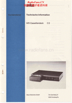 Braun-C2-tape-sm维修电路原理图.pdf