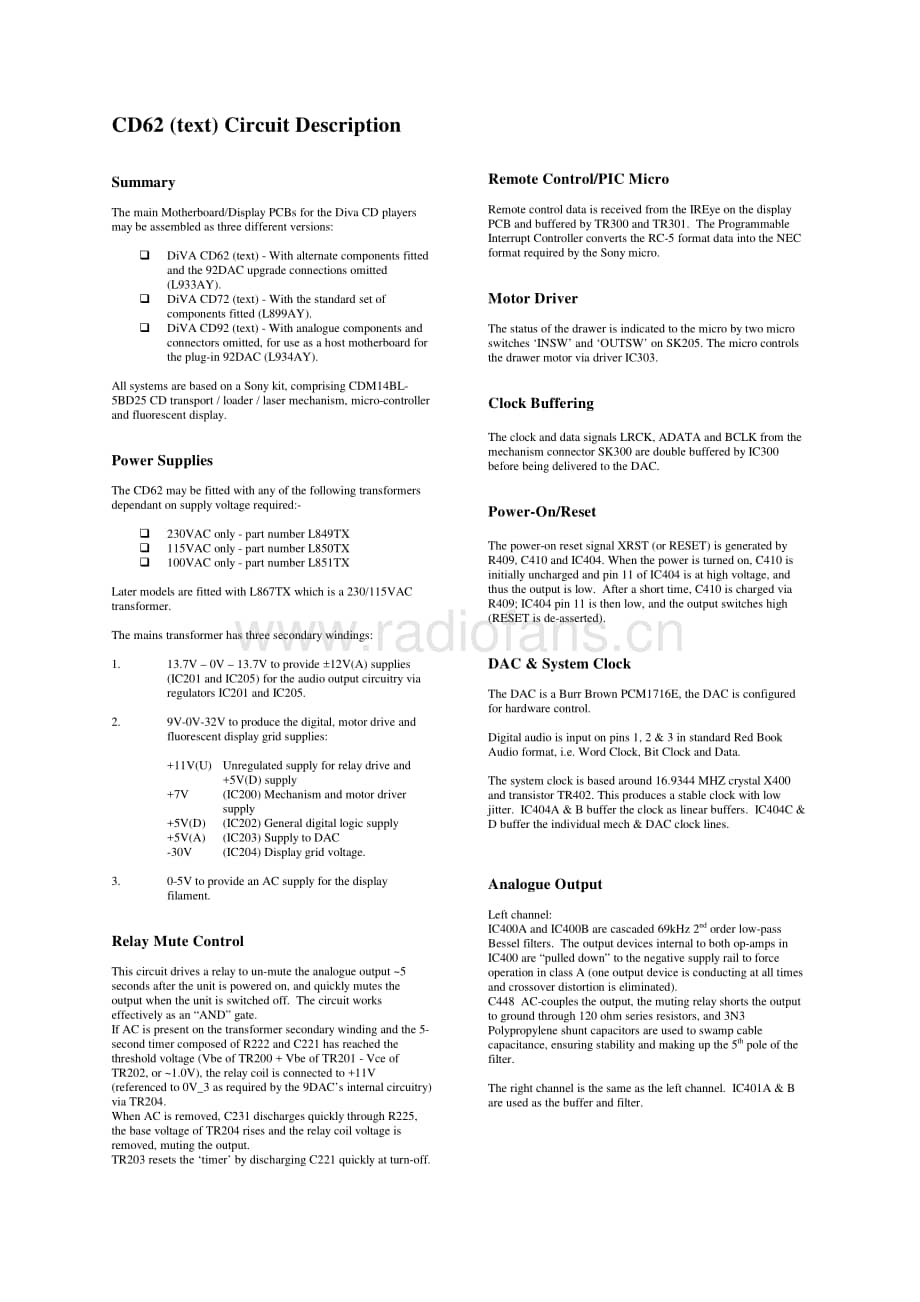 Arcam-CD62-cd-sm维修电路原理图.pdf_第3页