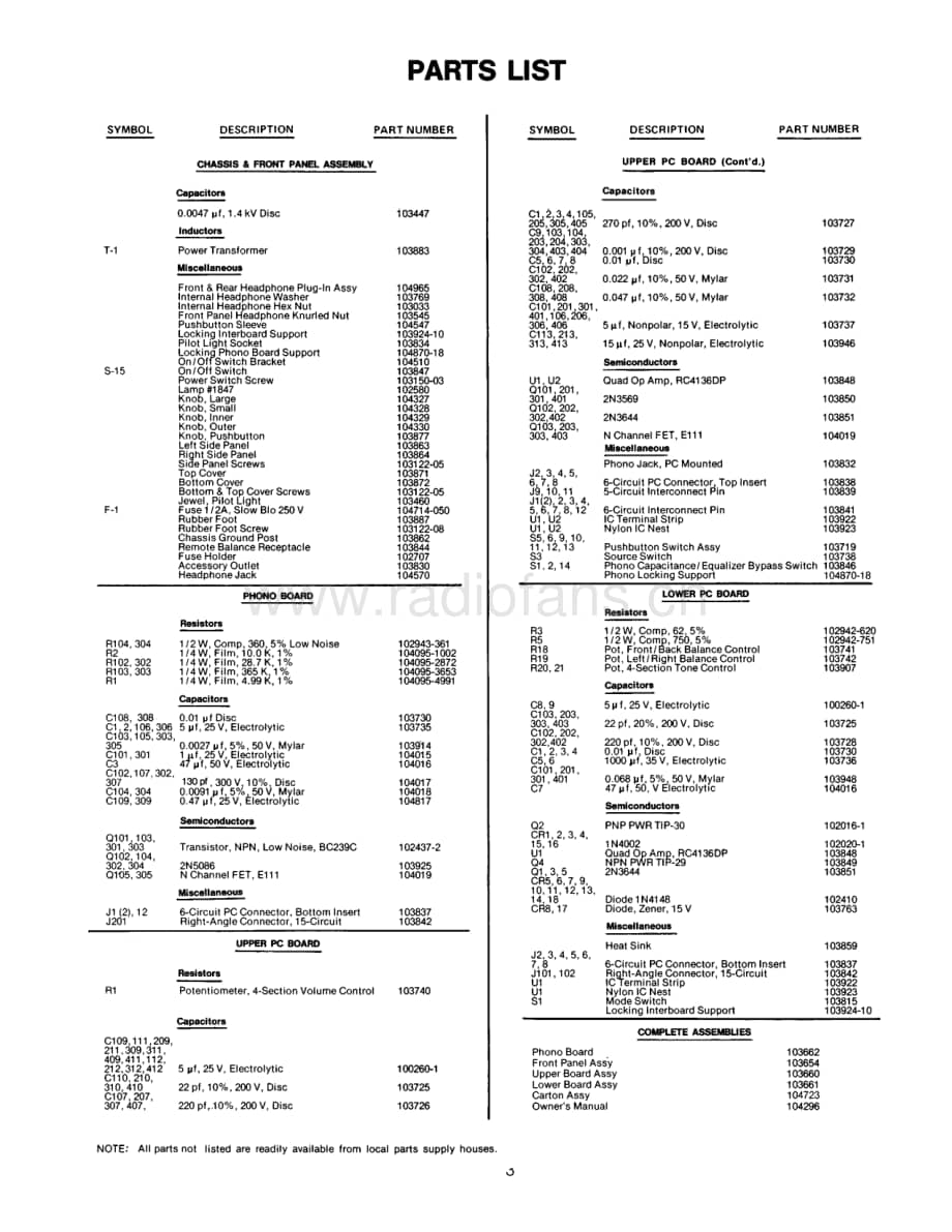 Bose-4401-pre-sm维修电路原理图.pdf_第3页