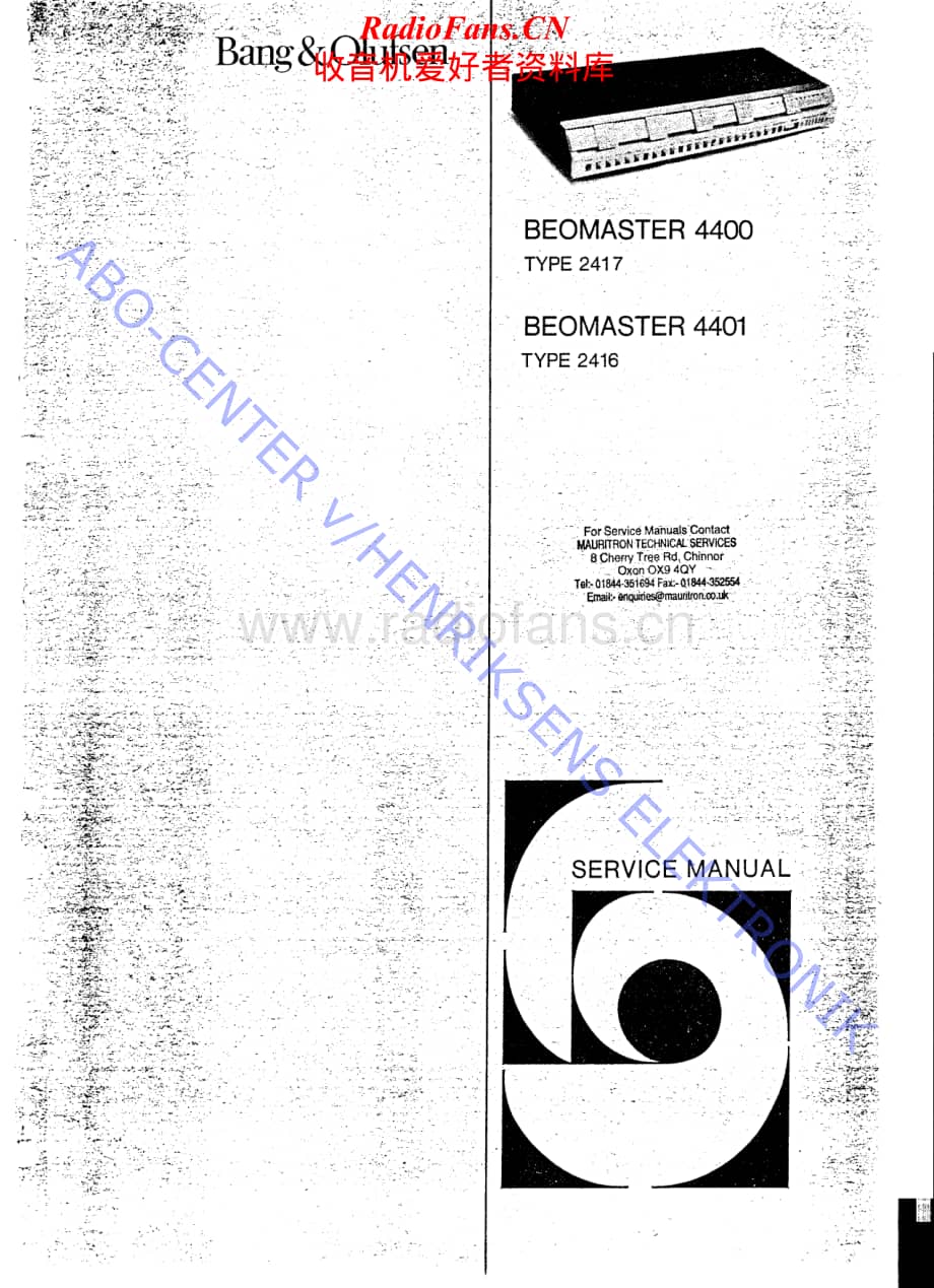 B&O-Beomaster4401-type-2416维修电路原理图.pdf_第1页