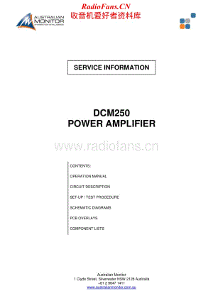 AustralianMonitor-DCM250-pwr-sm维修电路原理图.pdf
