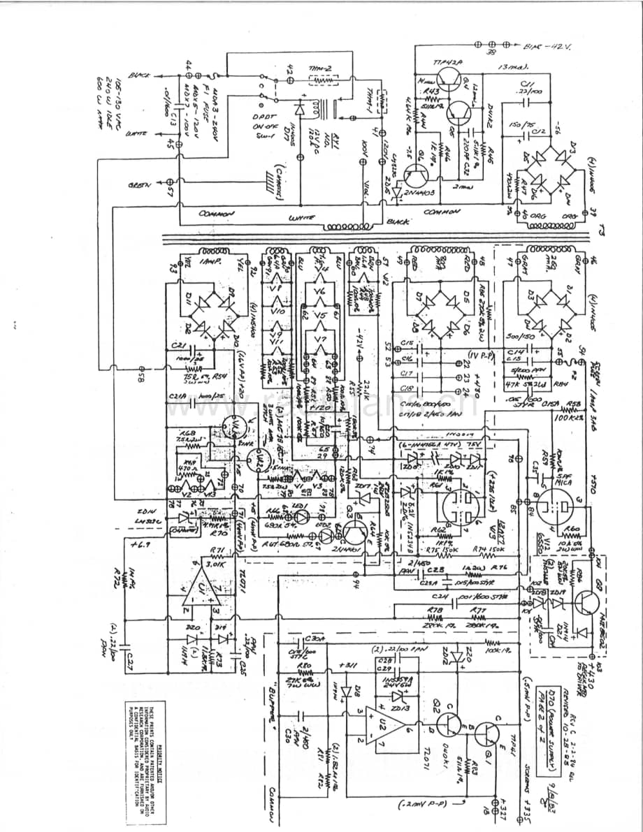 AudioResearch-D70-pwr-sch维修电路原理图.pdf_第3页