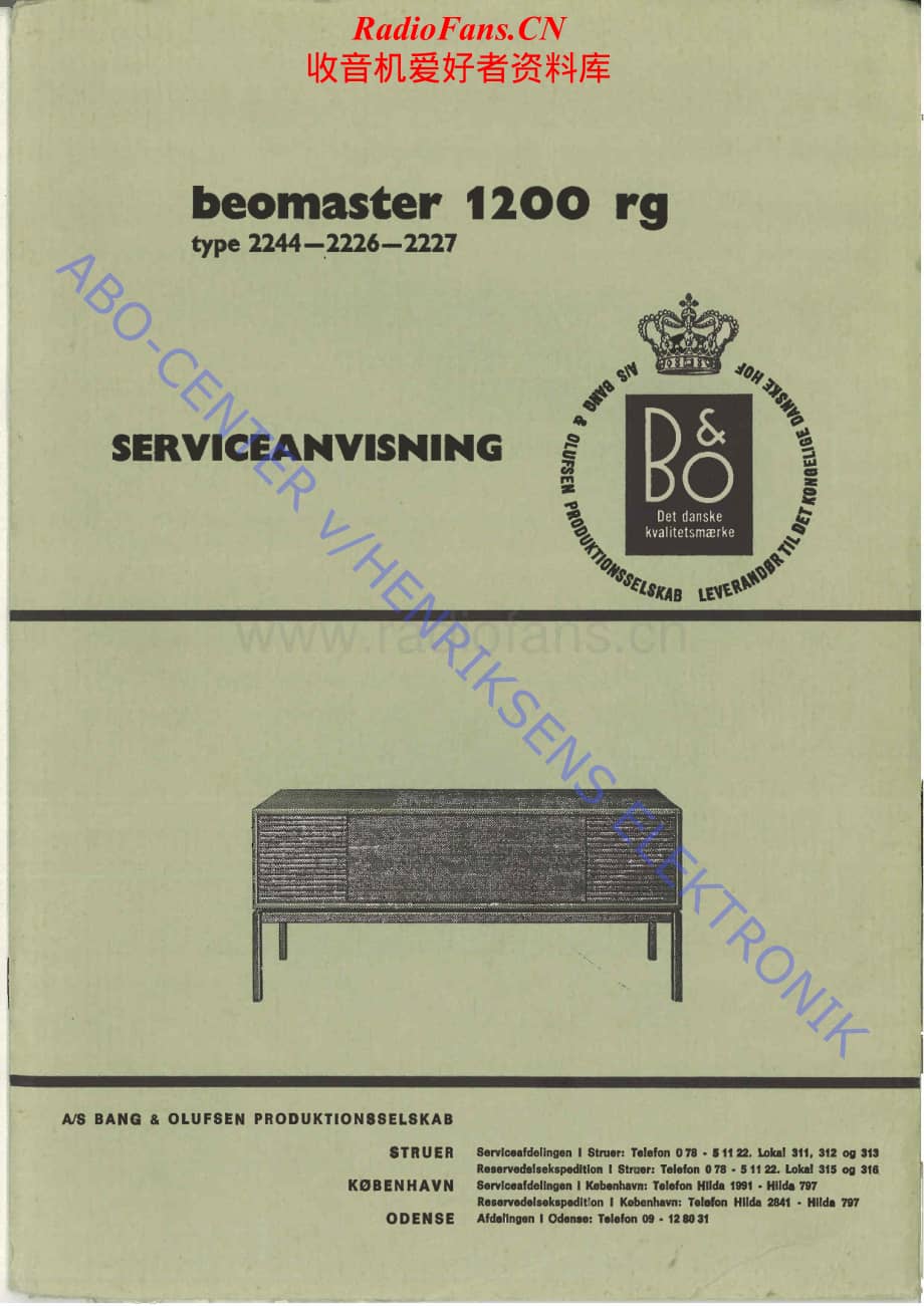 B&O-Beomaster1200-type-222x维修电路原理图.pdf_第1页