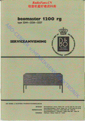 B&O-Beomaster1200-type-222x维修电路原理图.pdf