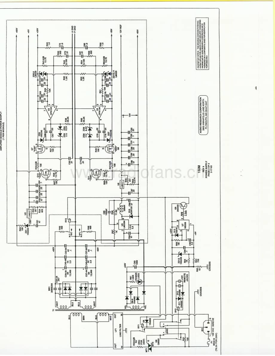 AudioResearch-150Mii-pwr-sch维修电路原理图.pdf_第3页