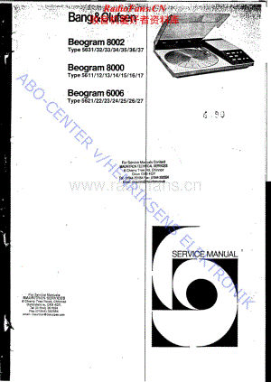 B&O-Beogram8000-type-561x-1维修电路原理图.pdf