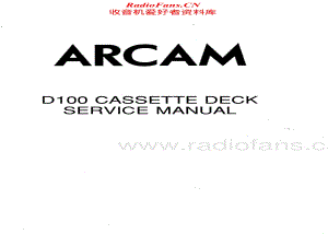 Arcam-D100-tape-sm维修电路原理图.pdf