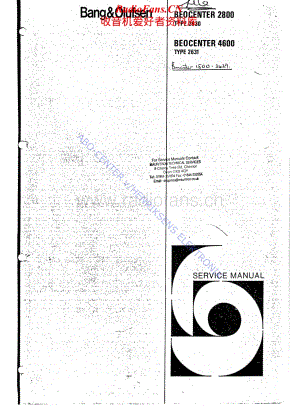 B&O-Beocenter2800-type-2630-1维修电路原理图.pdf