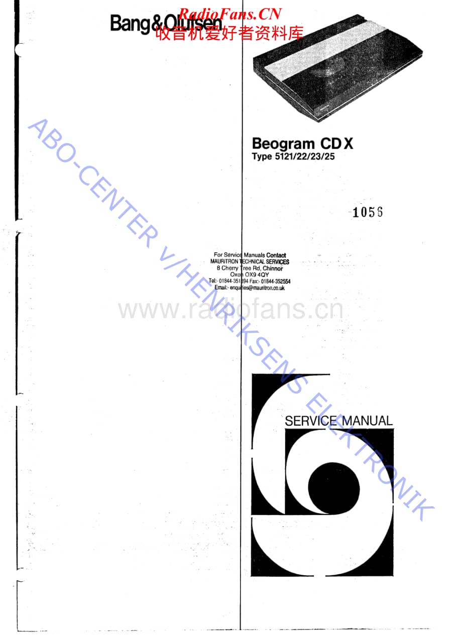 B&O-BeogramCDX-type-512x维修电路原理图.pdf_第1页
