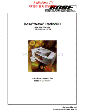 Bose-WaveCD-sm维修电路原理图.pdf