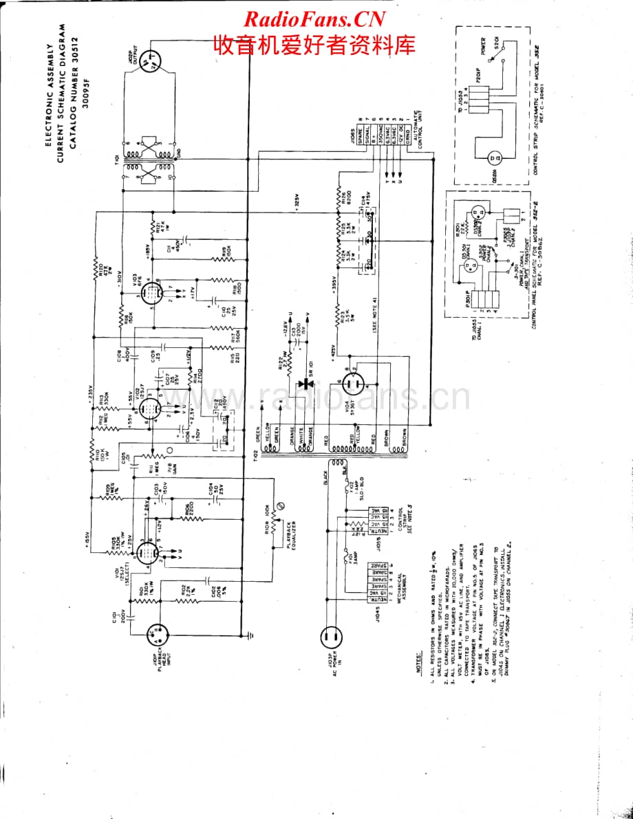 Ampex-352-tape-sch维修电路原理图.pdf_第1页