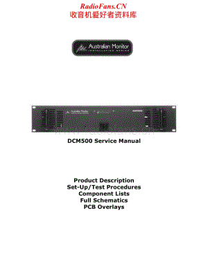 AustralianMonitor-DCM500-pwr-sm维修电路原理图.pdf