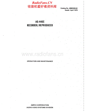 Ampex-AG440C-tape-sm维修电路原理图.pdf