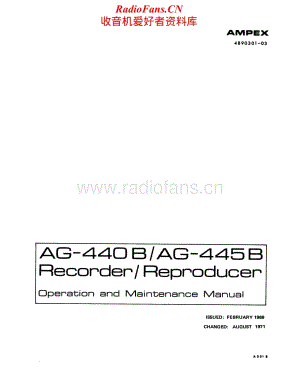 Ampex-AG445B-tape-sch维修电路原理图.pdf