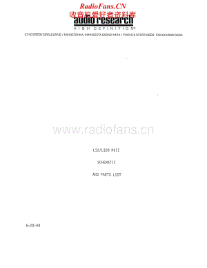 AudioResearch-LS2-pre-sm维修电路原理图.pdf