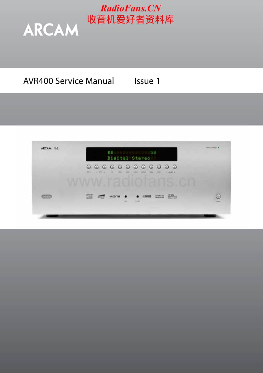 Arcam-AVR400-avr-sm维修电路原理图.pdf_第1页
