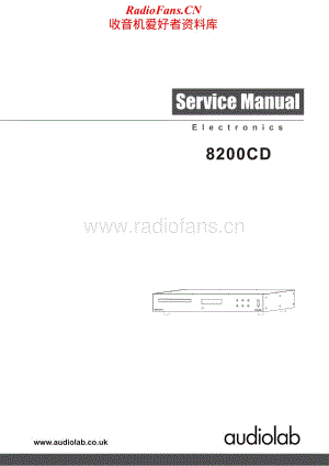 Audiolab-8200CD-cd-sm维修电路原理图.pdf