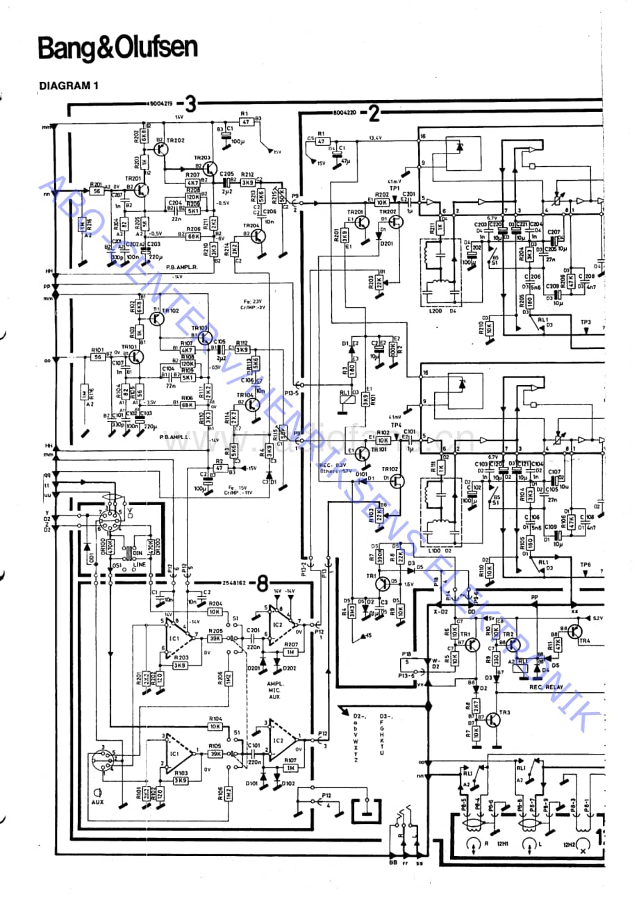 B&O-Beocord8000-type-482x维修电路原理图.pdf_第3页
