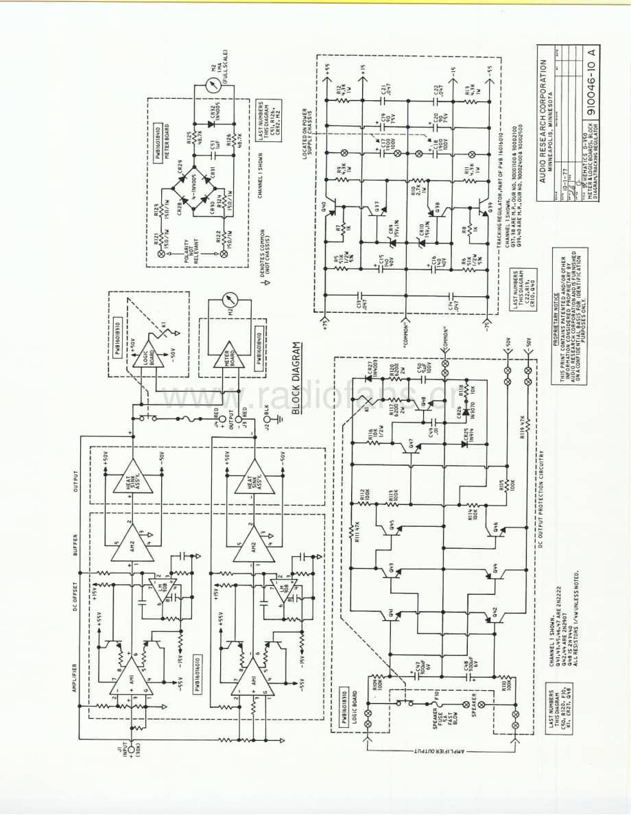 AudioResearch-D350-pwr-sch维修电路原理图.pdf_第3页
