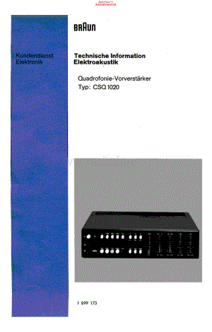 Braun-CSQ1020-pre-sm维修电路原理图.pdf