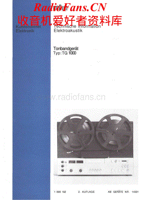 Braun-TG1000-tape-sm维修电路原理图.pdf