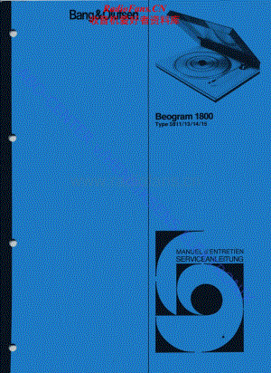 B&O-Beogram1800-type-5811维修电路原理图.pdf