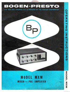 Bogen-MXM-pre-sm维修电路原理图.pdf