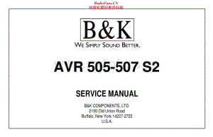 B&K-AVR507-avr-sm维修电路原理图.pdf