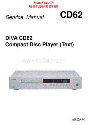 Arcam-DivaCD62-cd-sm维修电路原理图.pdf