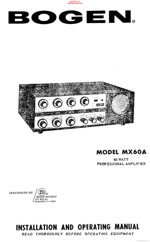 Bogen-MX6A-pa-sm维修电路原理图.pdf