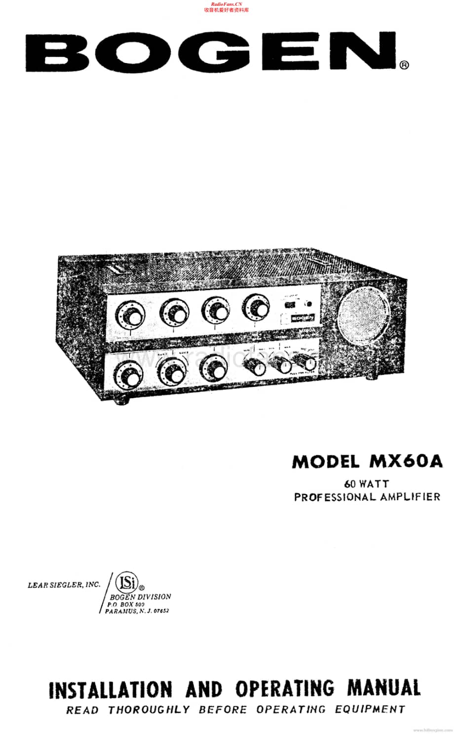 Bogen-MX6A-pa-sm维修电路原理图.pdf_第1页