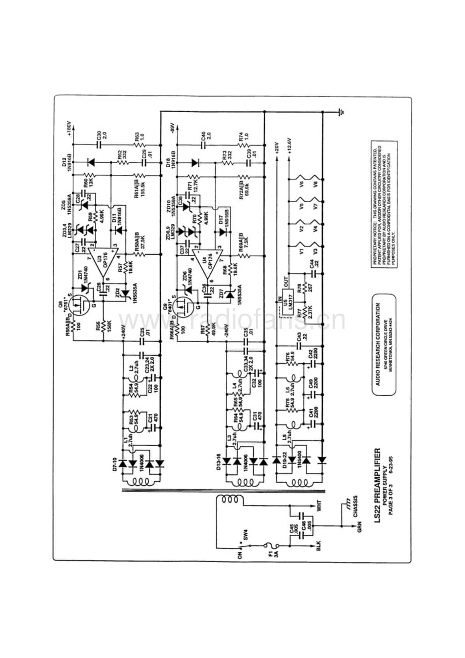 AudioResearch-LS22-pre-sch维修电路原理图.pdf_第3页