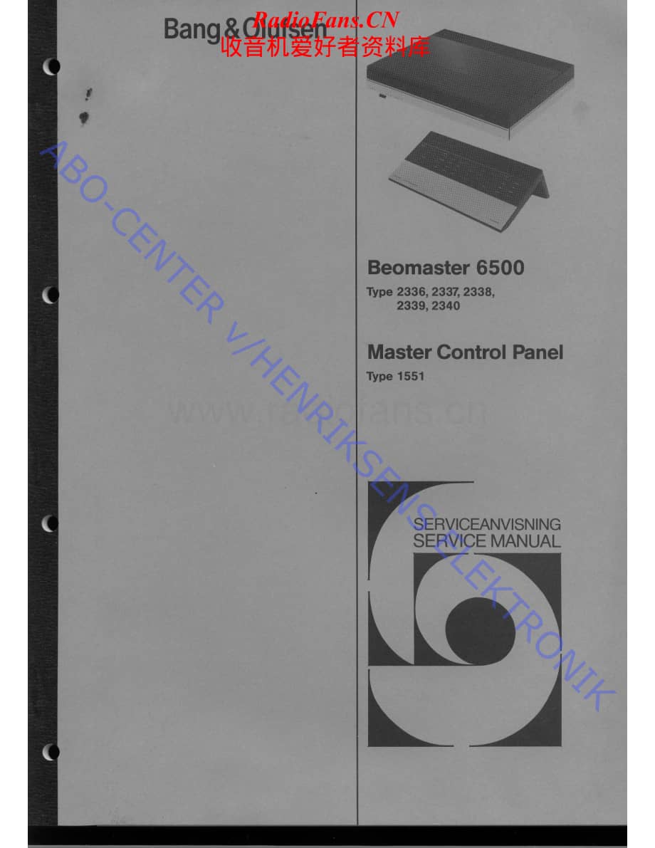 B&O-Beomaster6500-type-23xx维修电路原理图.pdf_第1页