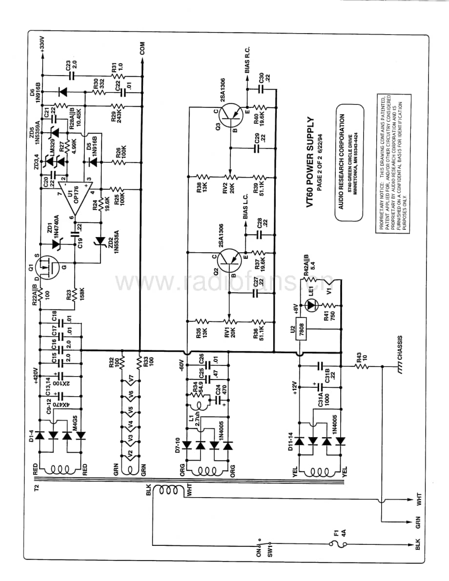 AudioResearch-VT60-pwr-sch维修电路原理图.pdf_第3页