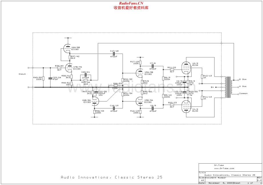 AudioInnovations-Classic25-pwr-sch维修电路原理图.pdf_第1页