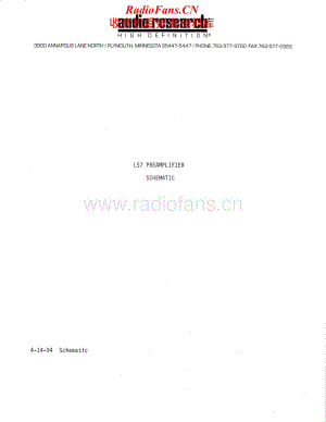 AudioResearch-LS7-pre-sch维修电路原理图.pdf