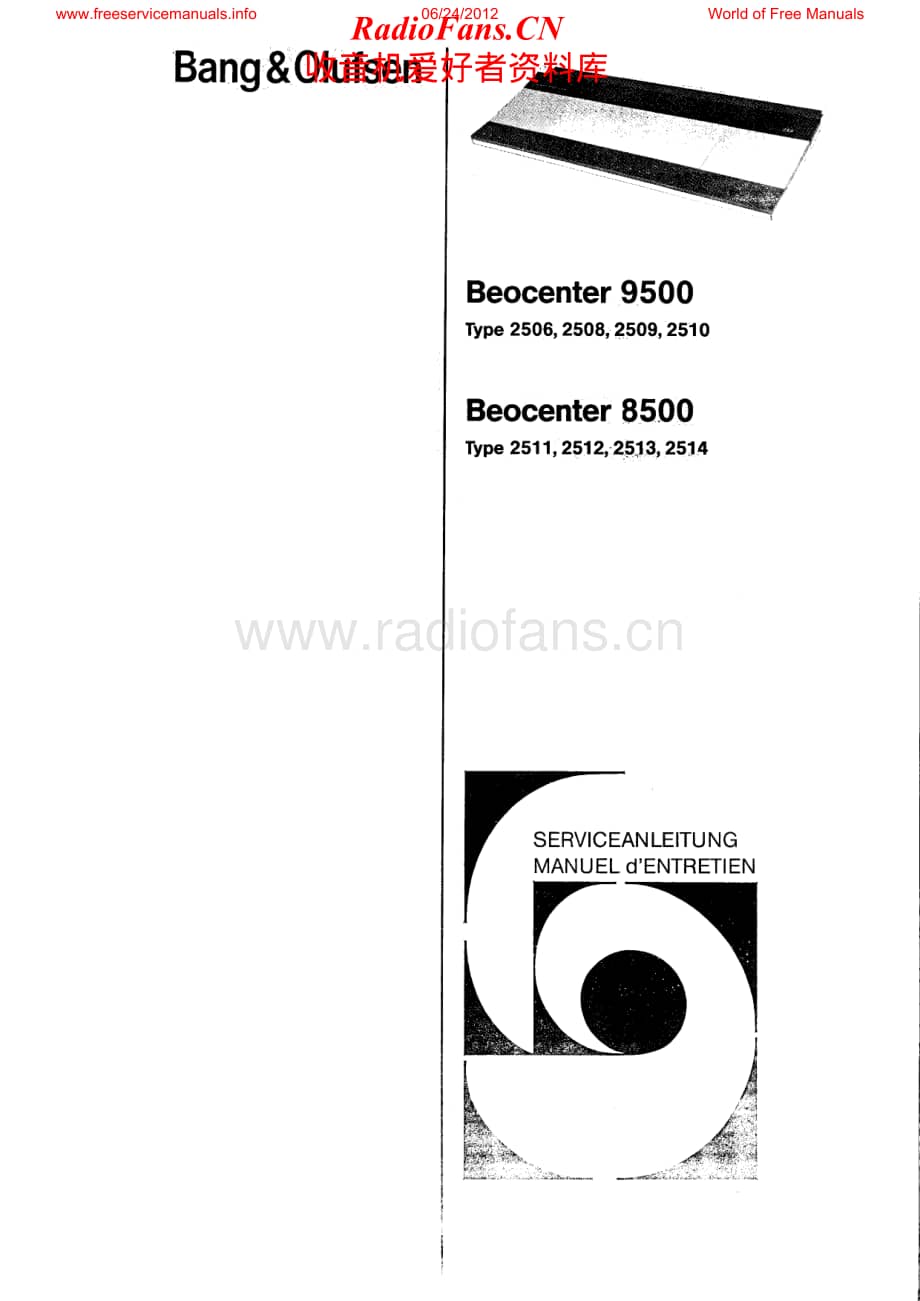 B&O-Beocenter9500-type-25xx维修电路原理图.pdf_第1页
