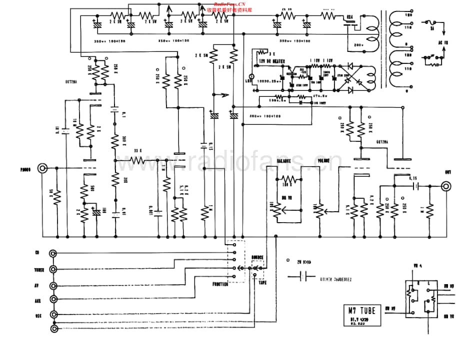 AudioNote-M7-pre-sch维修电路原理图.pdf_第1页